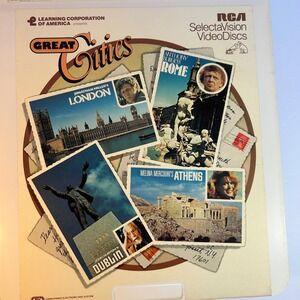 Great Cities SelectaVision VideoDiscs London‎ Rome Athens Dublin RCA